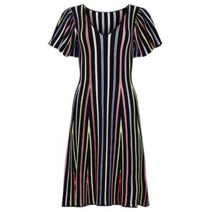 NEW MILLY with original Bar Code on Dress! Rent the Runway Rainbow Stripe